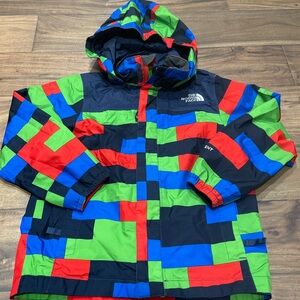 The North Face Boys Multicolor Hooded Windbreaker Rain Jacket XXS 5